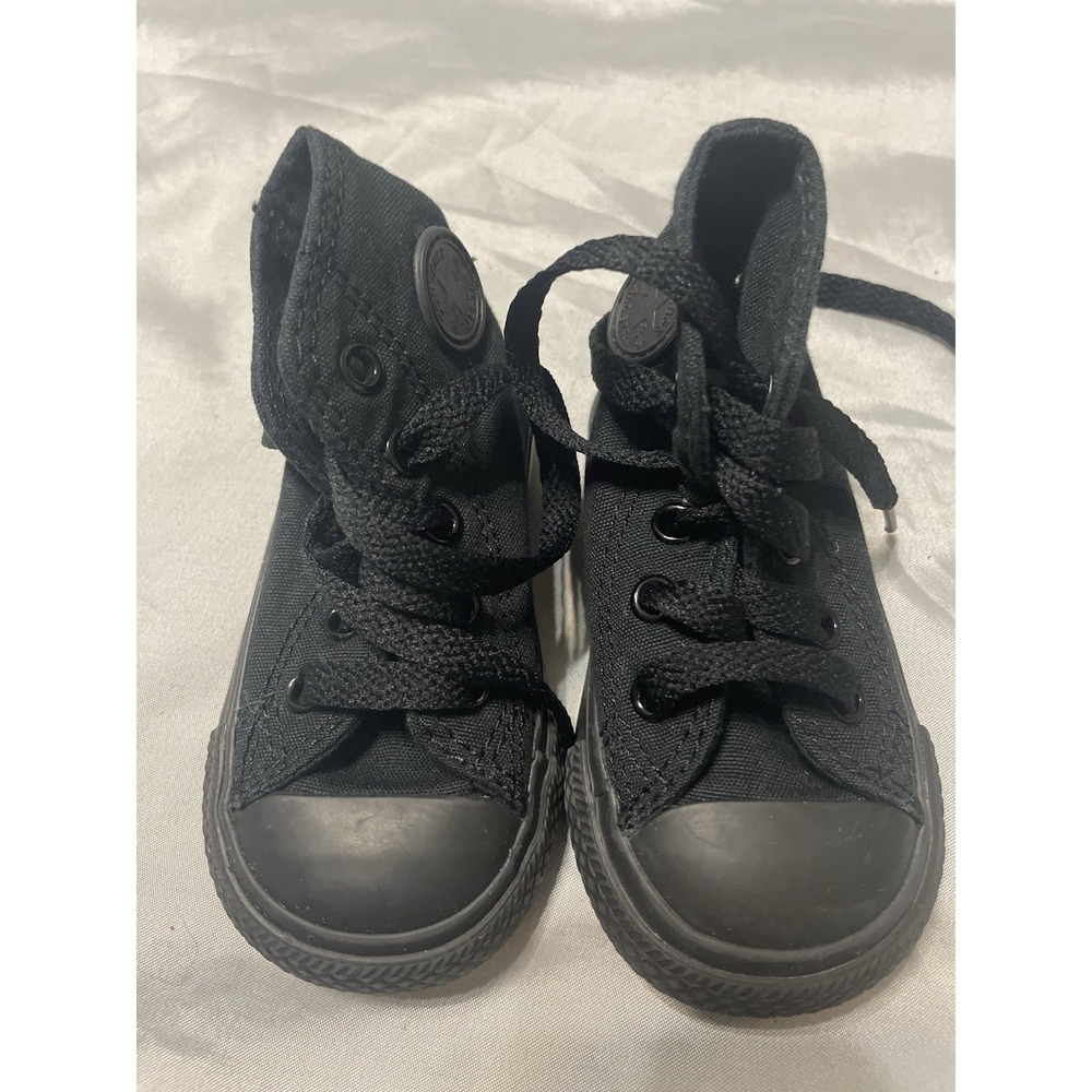 Converse All Star Infant Toddler Shoes Size 4 Black High Top Shoes